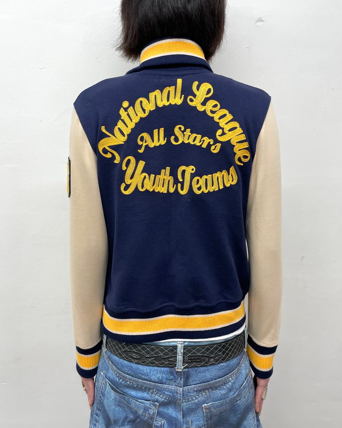 Retro M Navy Stadium Jacket 상품이미지4