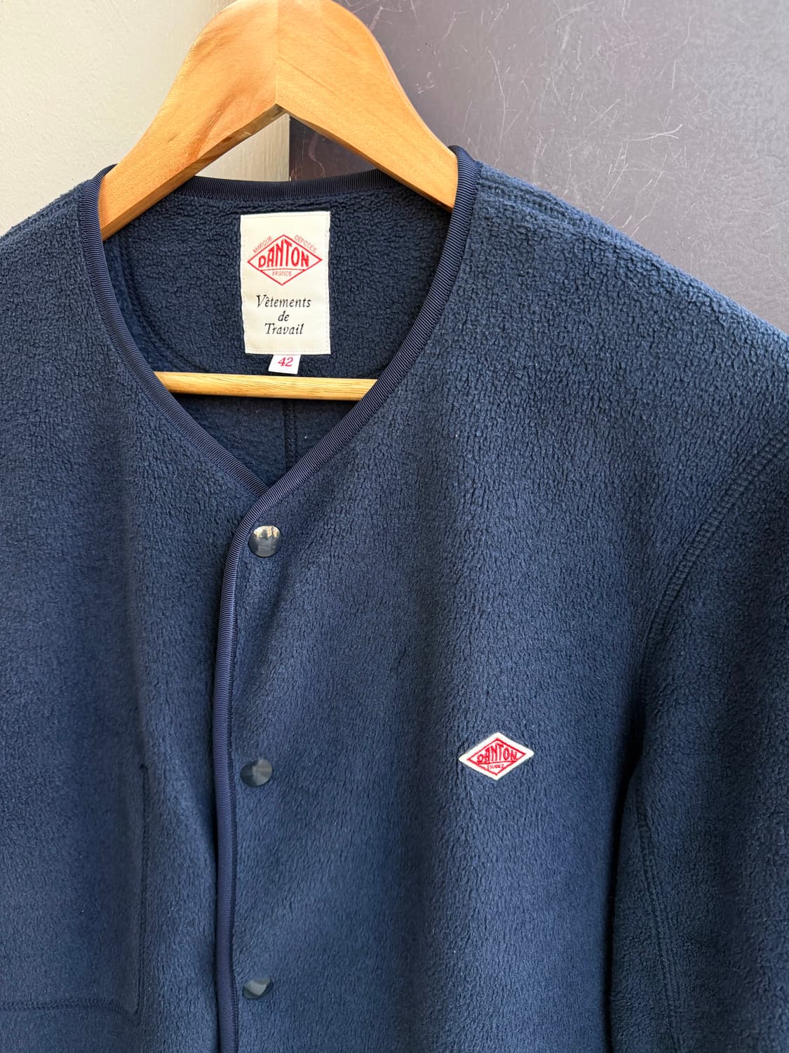 .100~105/ 단톤 노카라 플리스 자켓 상품이미지5