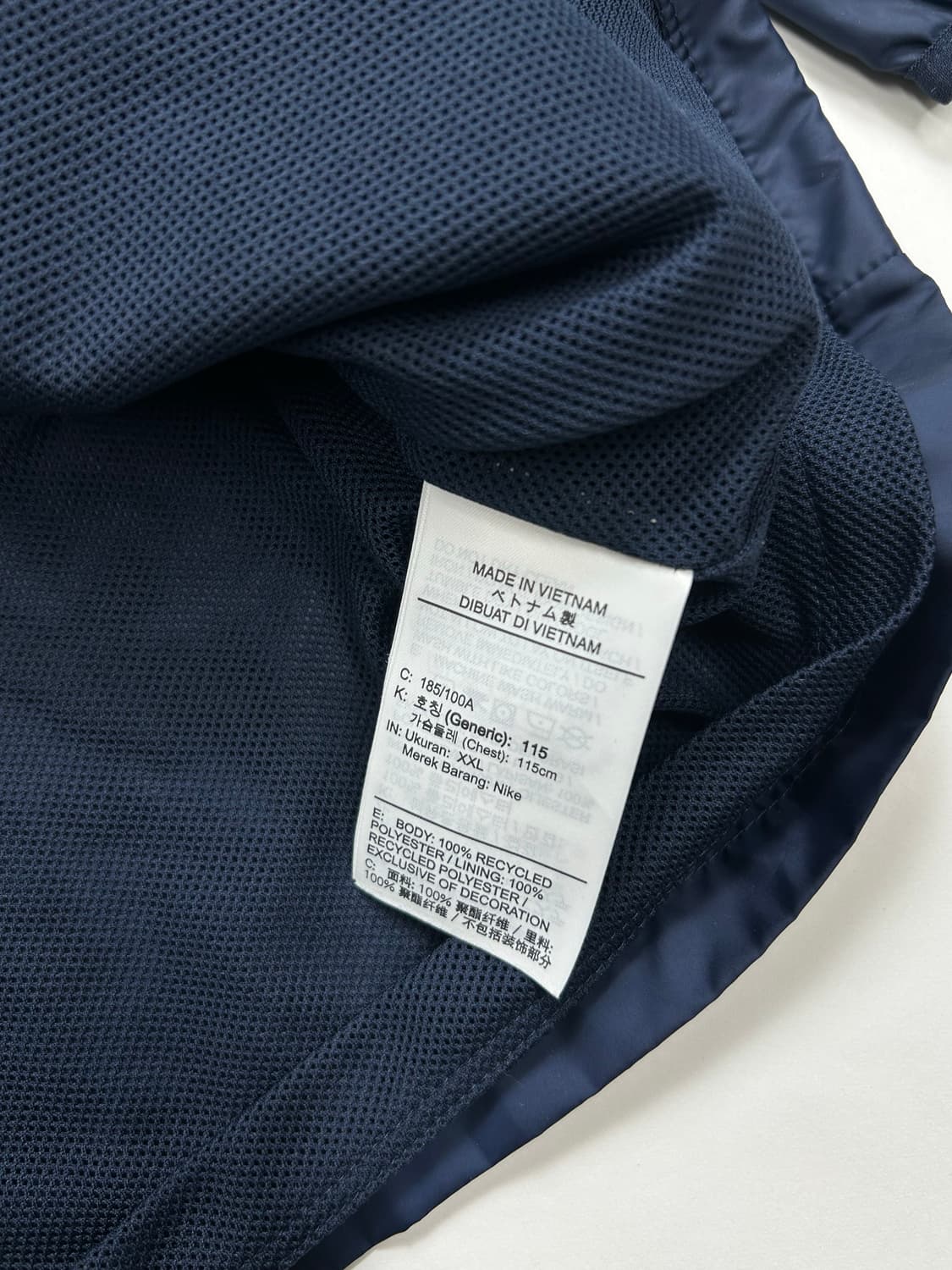 나이키 네이비 화이트 파이핑 바람막이 2XL 상품이미지8