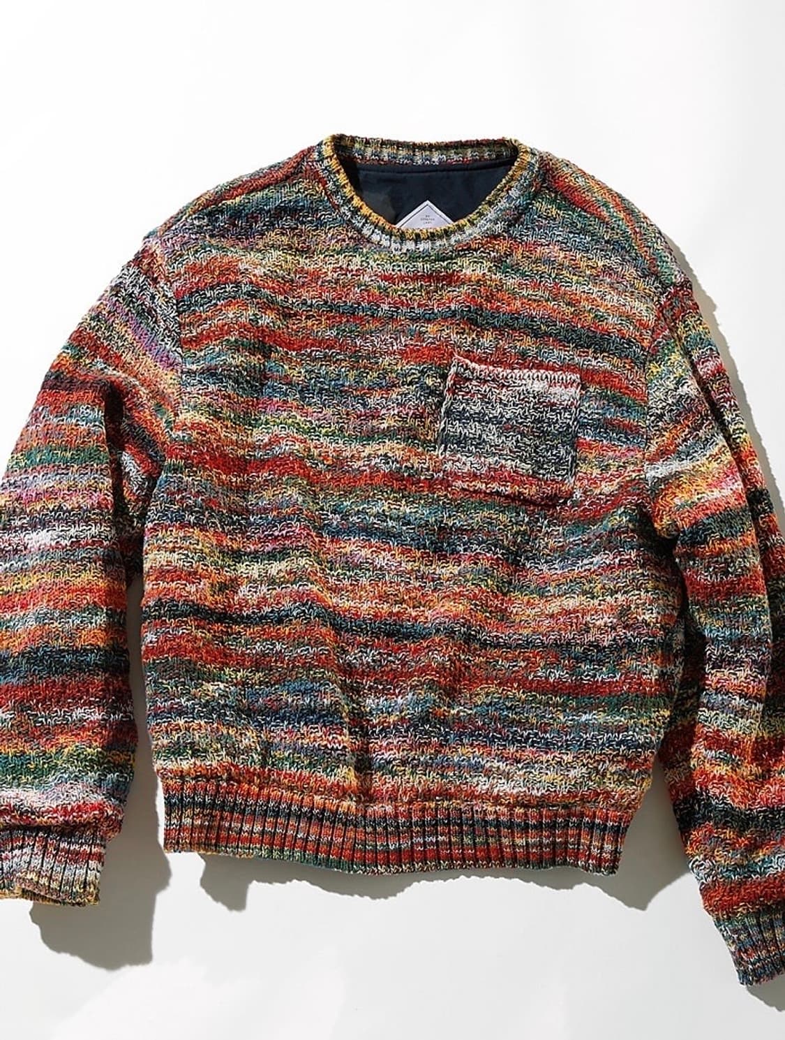 [M]디스이즈네버댓 고어텍스 윈드스탑퍼 리버시블 니트 크루 네이비 상품이미지1