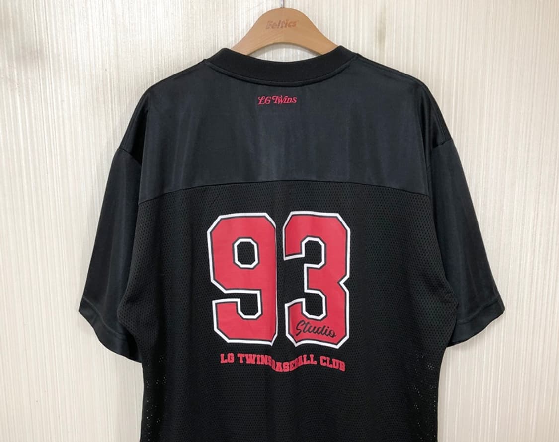 KBO LG트윈스X1993스튜디오 메쉬 져지 티셔츠 블랙 L 상품이미지9