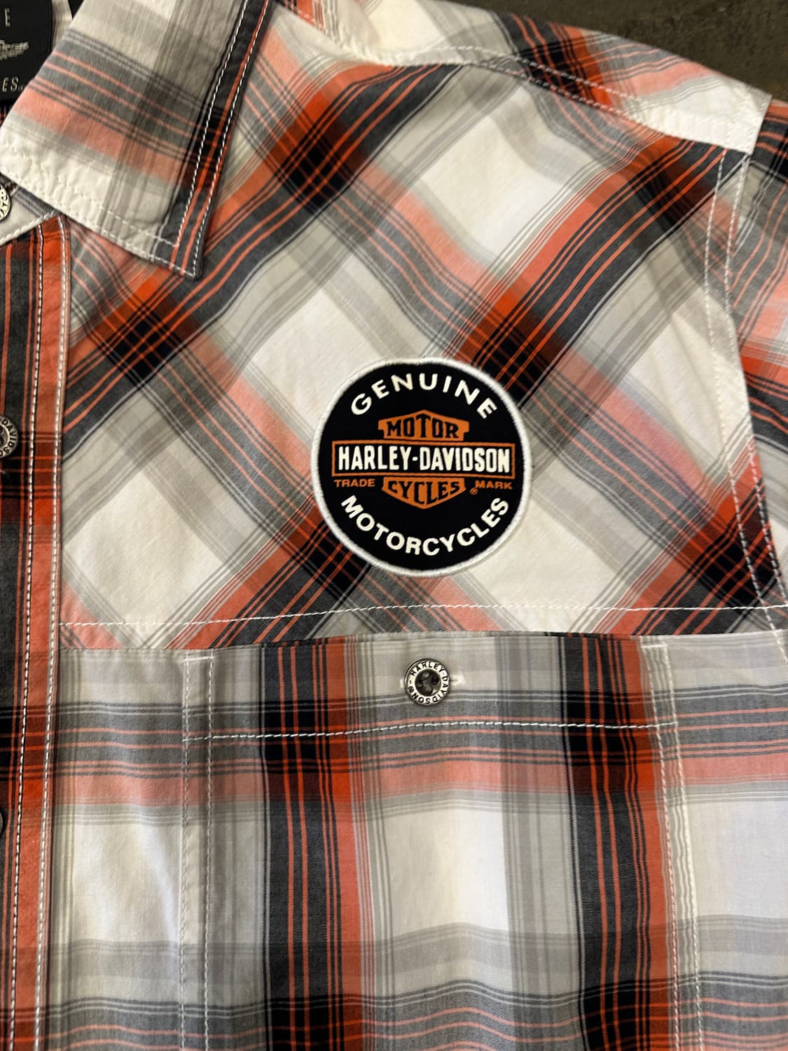 Harley Davidson 할리 데이비슨 체크셔츠 XL 상품이미지3