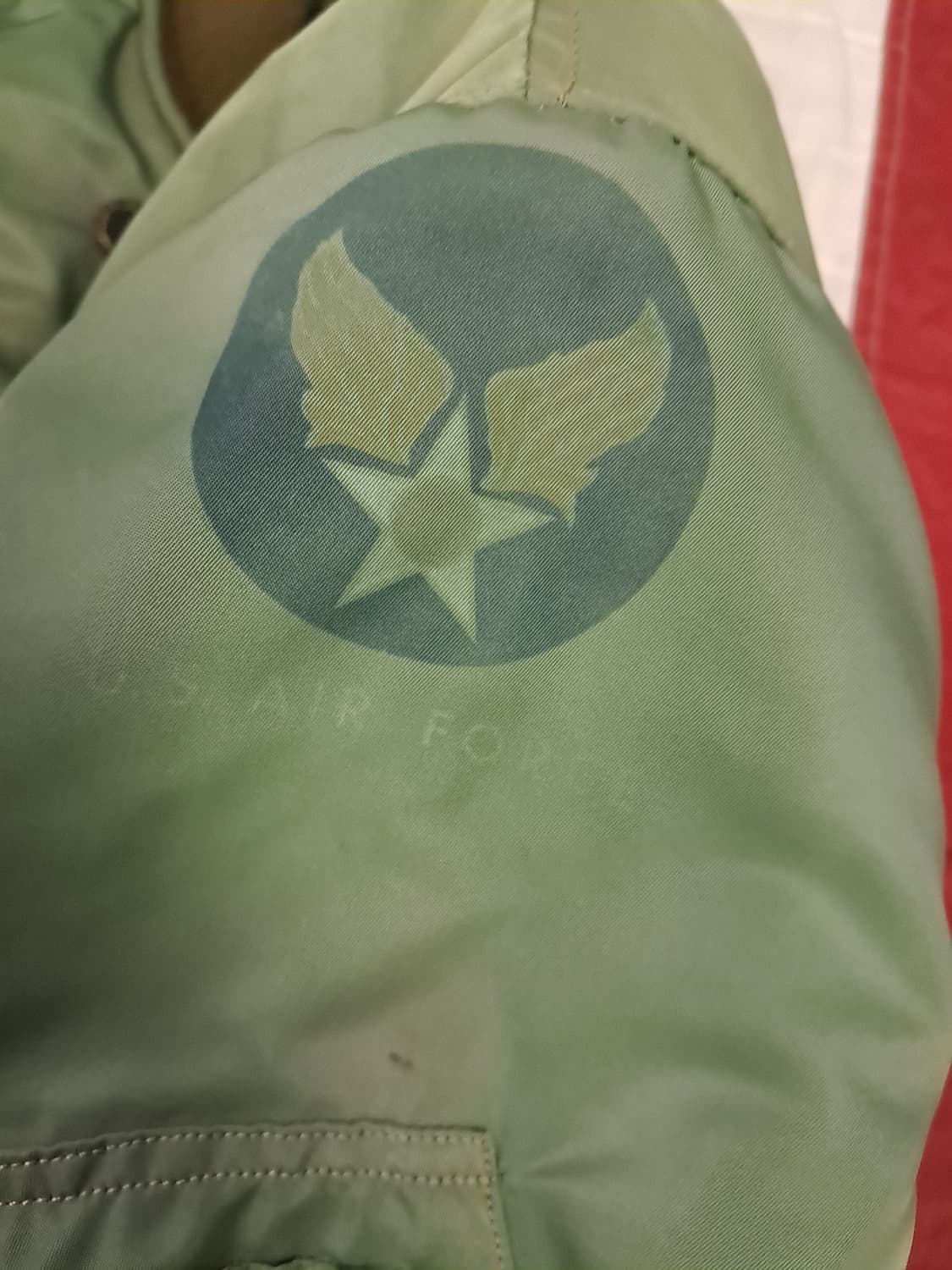 오리지날 버즈릭슨 미공군 B-15D 복각 울파일 항공점퍼 상품이미지5