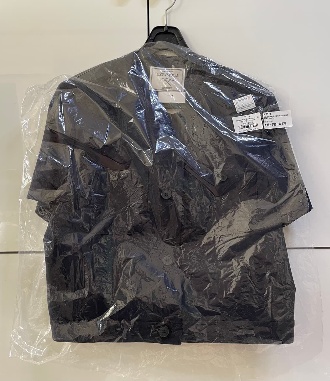 (미착용, 새상품) 슬로우앤드 에이브 노카라 하프자켓 봄 여름 정장 상품이미지1