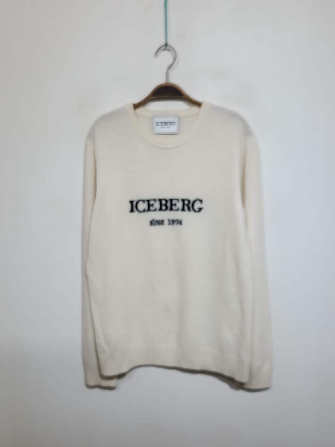 (XL) 아이스버그 니트 아이보리 울 캐시미어 스웨터 이태리판  상품이미지1