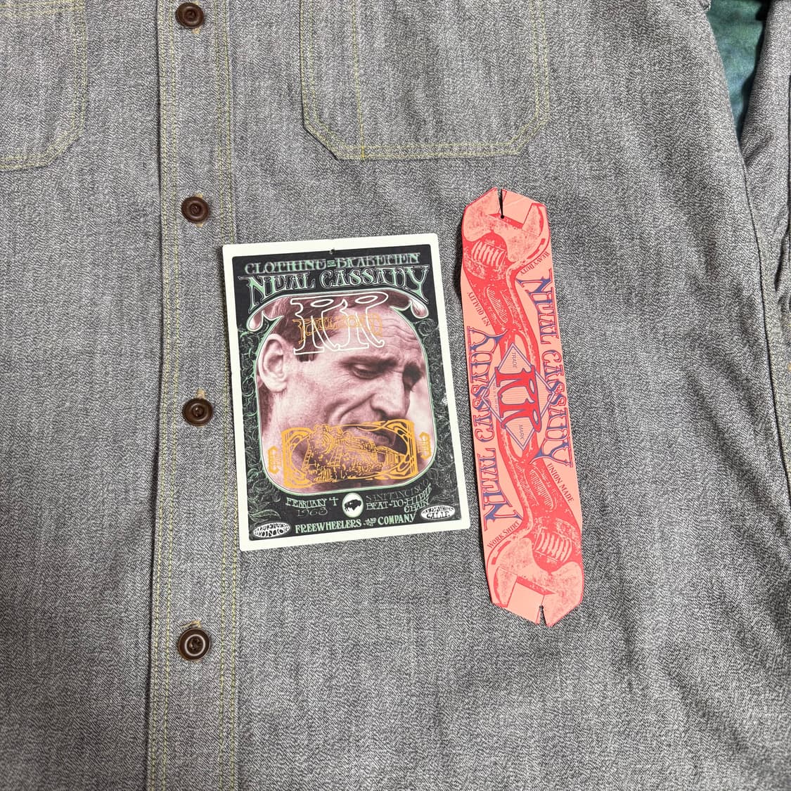 [17]프리휠러스 화이트페퍼 샴브레이 닐 워크셔츠 상품이미지9