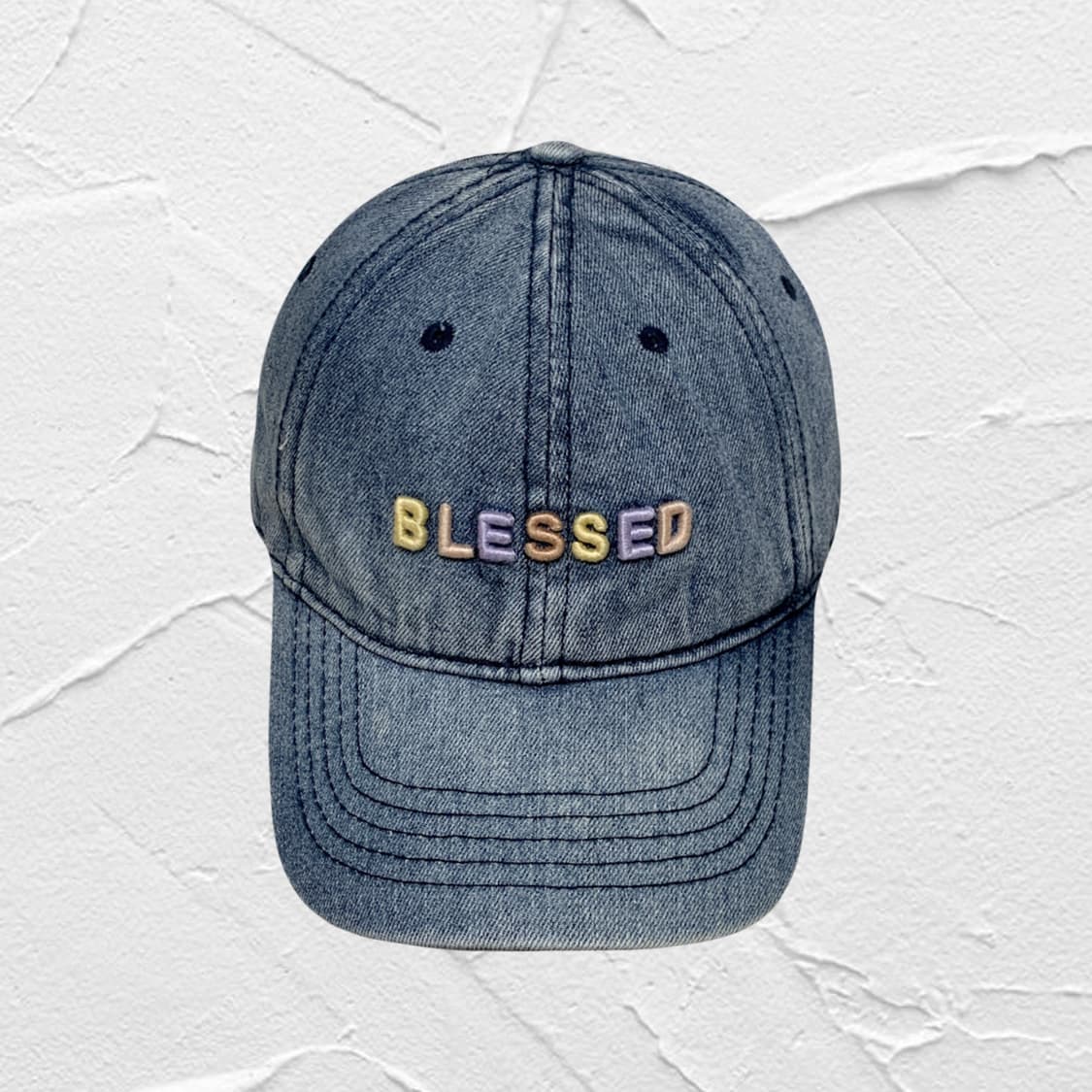 Blessed Vintage Denim Baseball Cap 상품이미지1