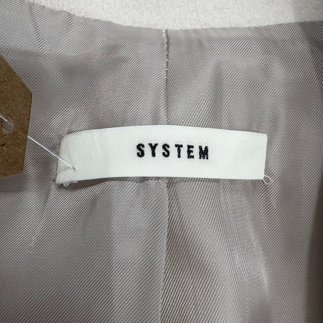 시스템 더블 버튼 롱 코트 아이보리 상품이미지4