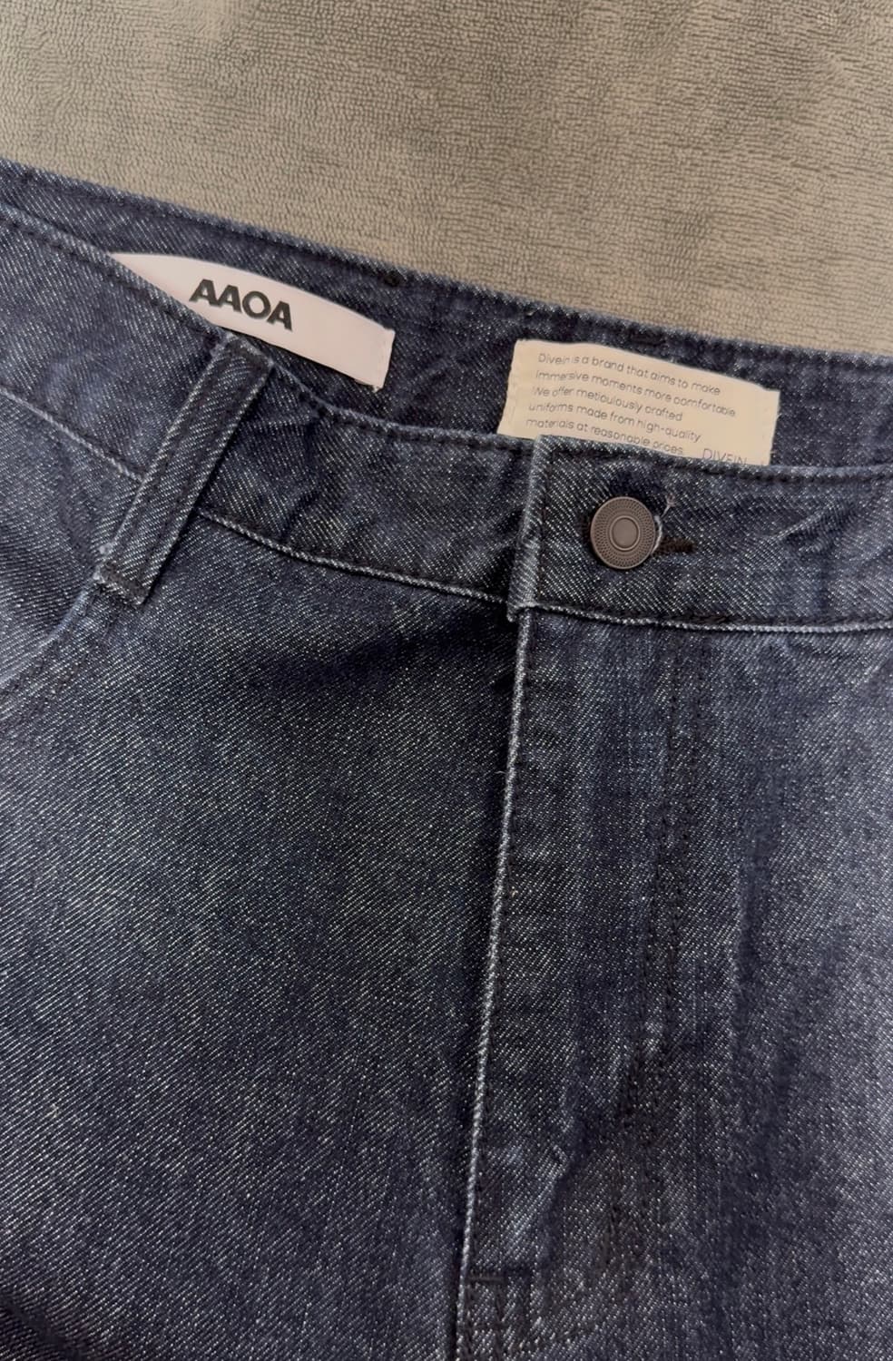 AAOA x 다이브인 인디고 커브드 데님 2size 상품이미지1