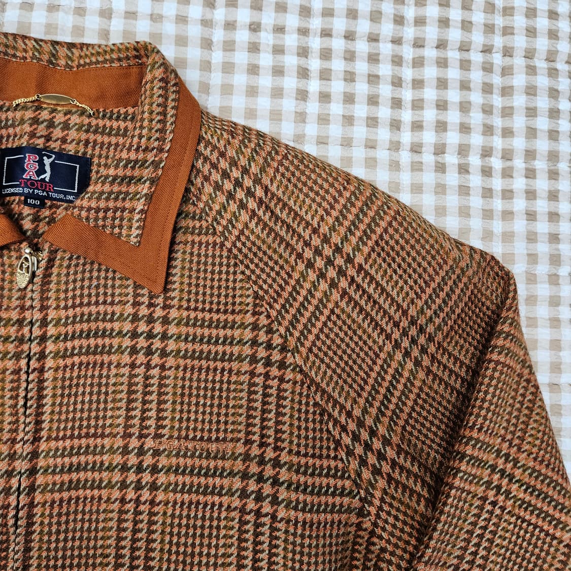 PGA 골프 울100 집업점퍼 남자100 상품이미지3