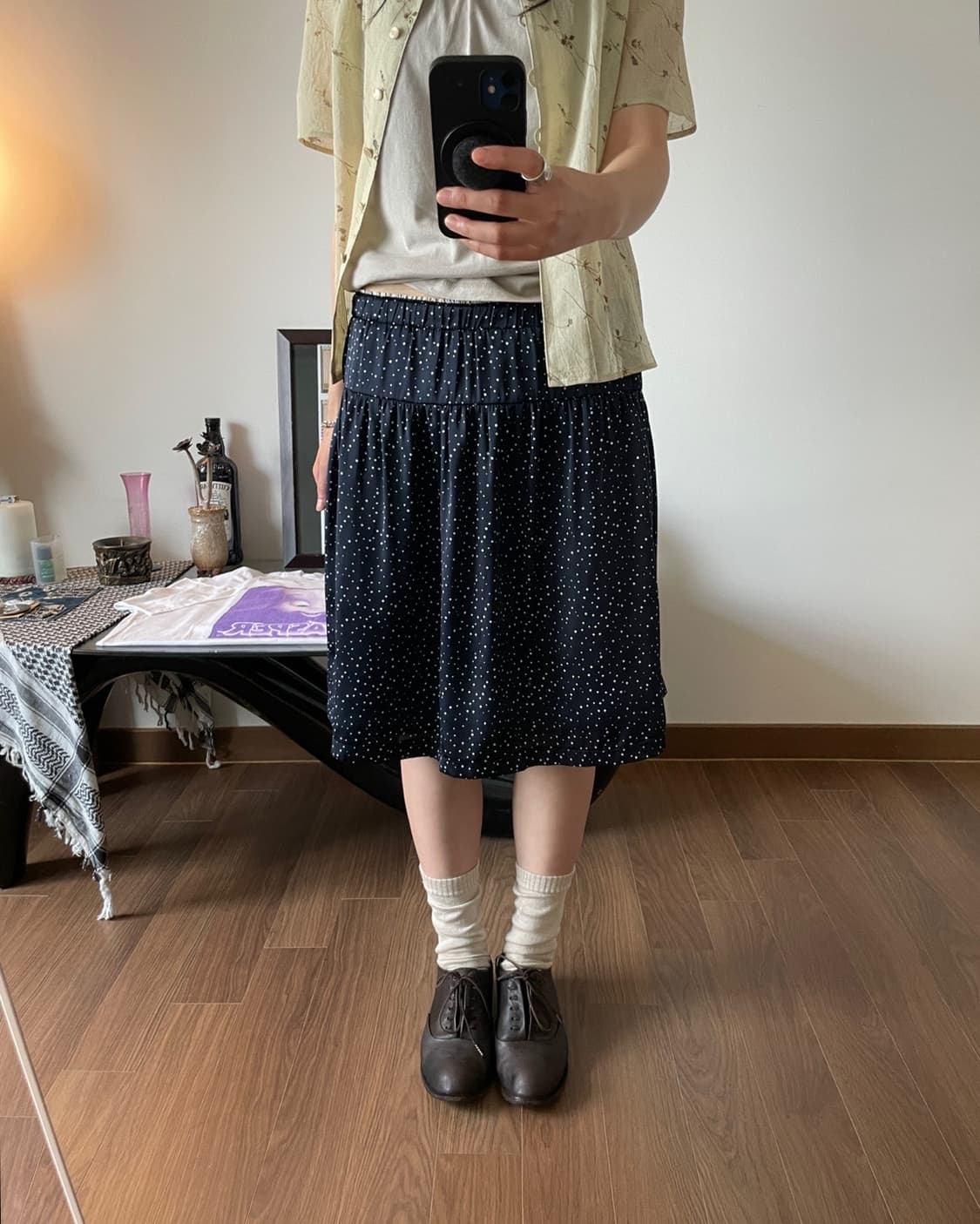 dot midi skirt 상품이미지8