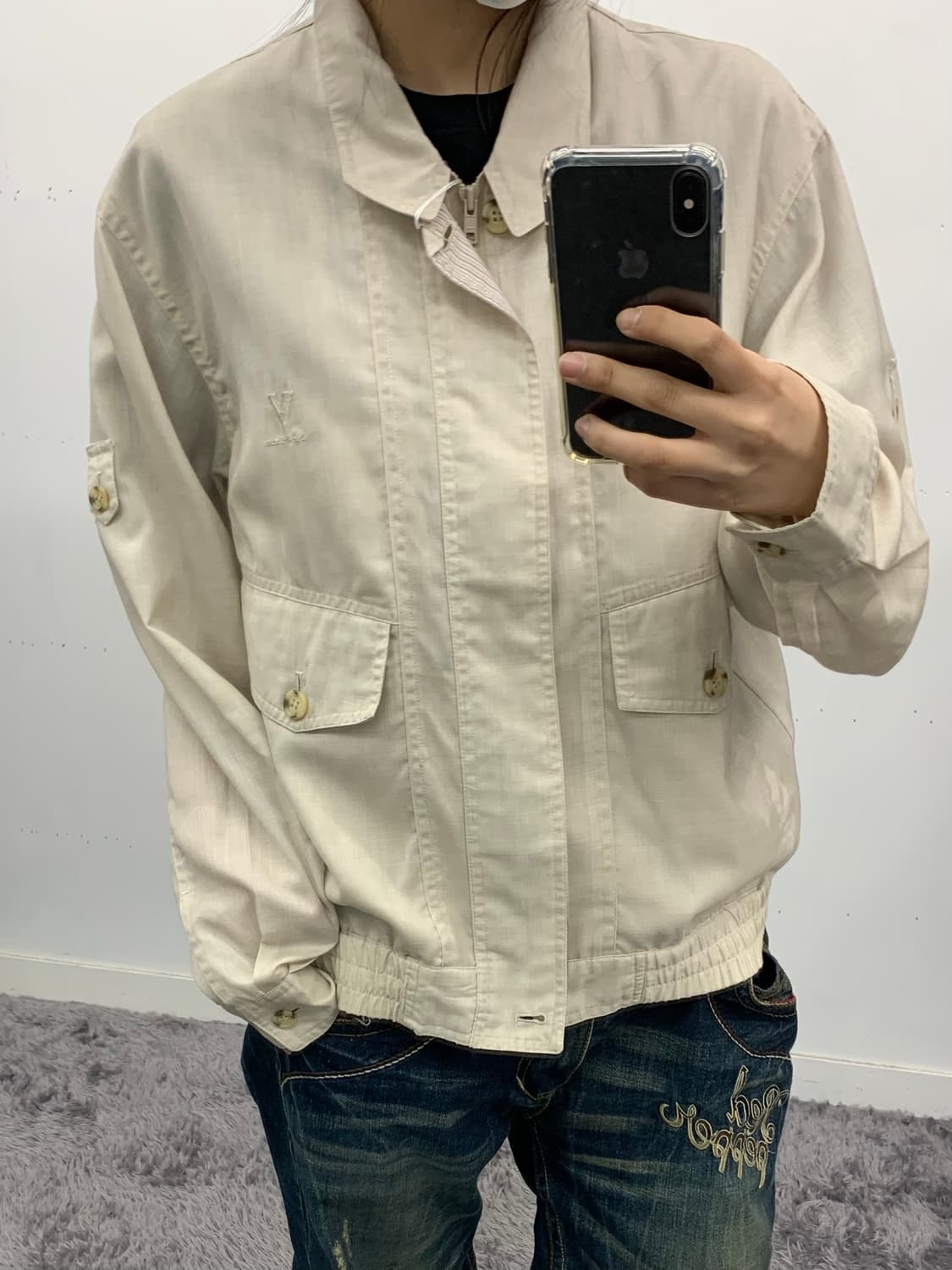 아이보리 봄버 상품이미지1