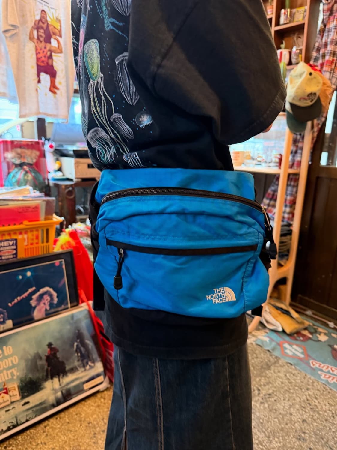 ✈️THE NORTH FACE 빈티지 웨이스트백 (블루) 상품이미지3
