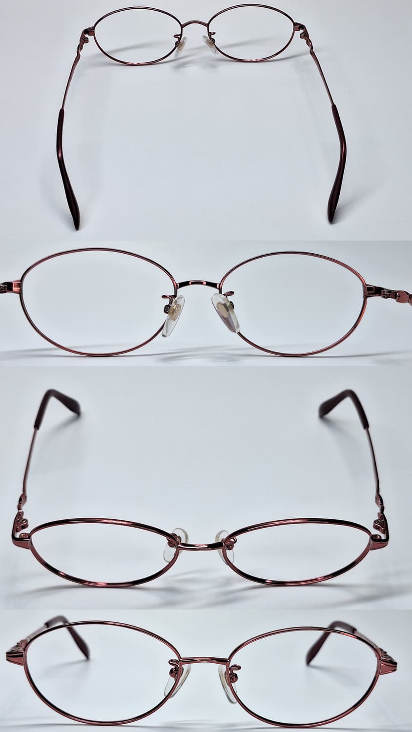 일본 사바에 하우스브랜드 빈티지 로쿠메이칸 순수 티타늄 오벌형 안경테 상품이미지3