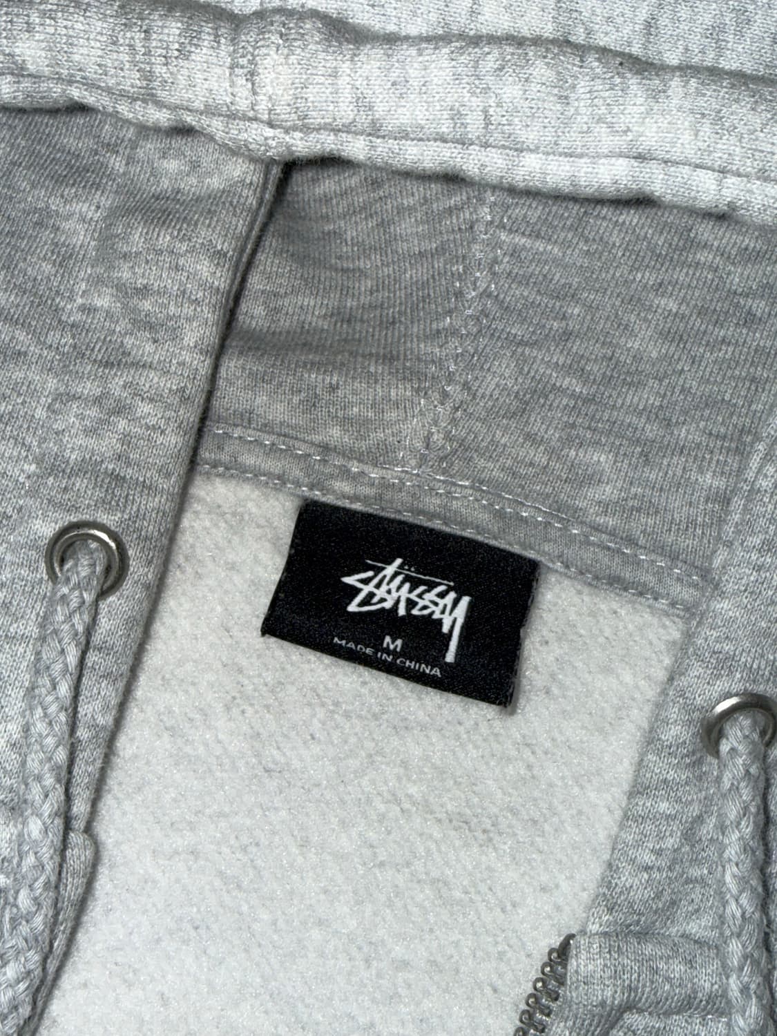 스투시 월드투어 후드집업 그레이 m 상품이미지4