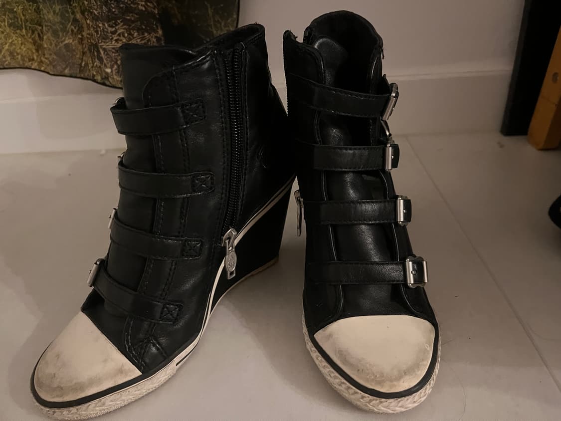 ASH 아쉬 버클 웨지힐 워커 신발 구두 235 37size 상품이미지1