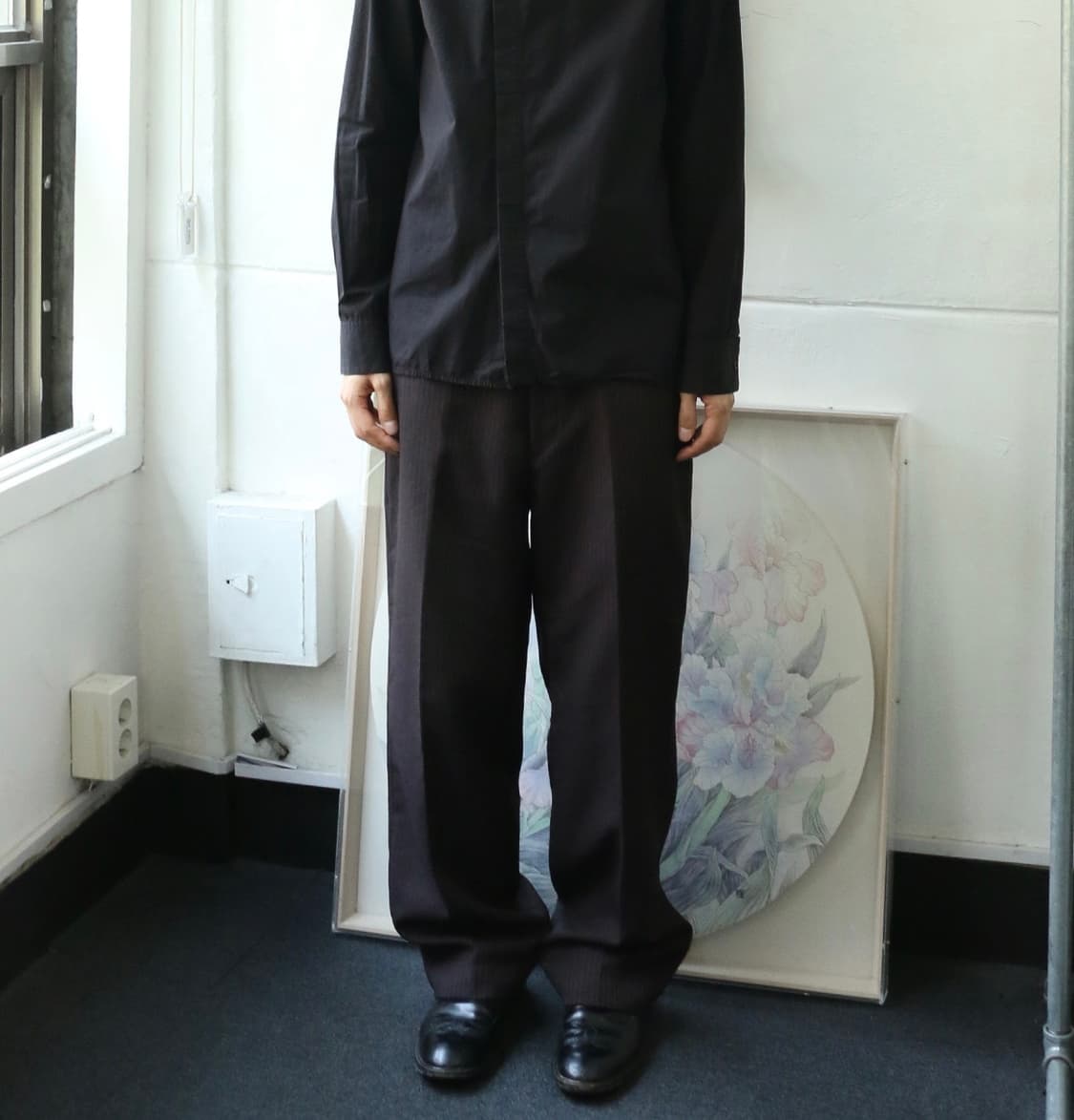 빈티지 핀스트라이프 트라우저 상품이미지1