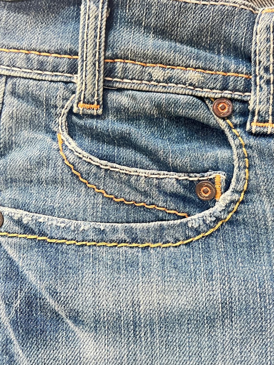 로우 워싱 데님 상품이미지4