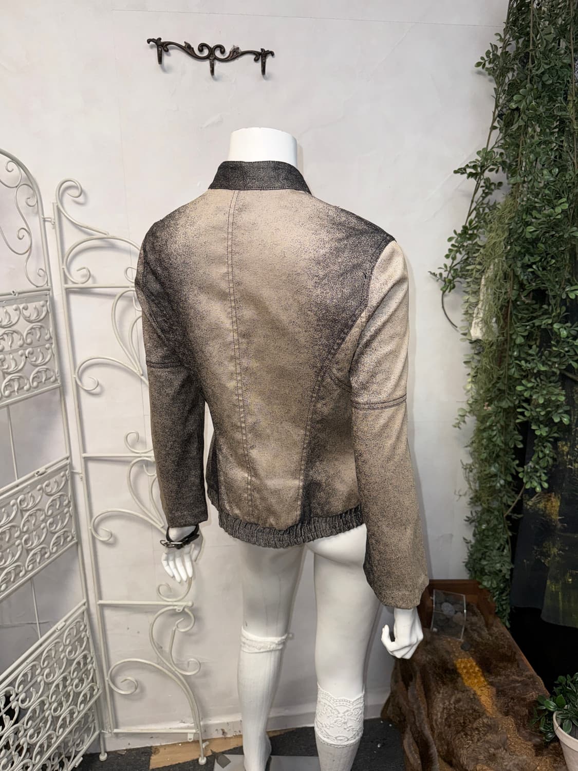 Charcoal green tie dye oriental lace jk 상품이미지6