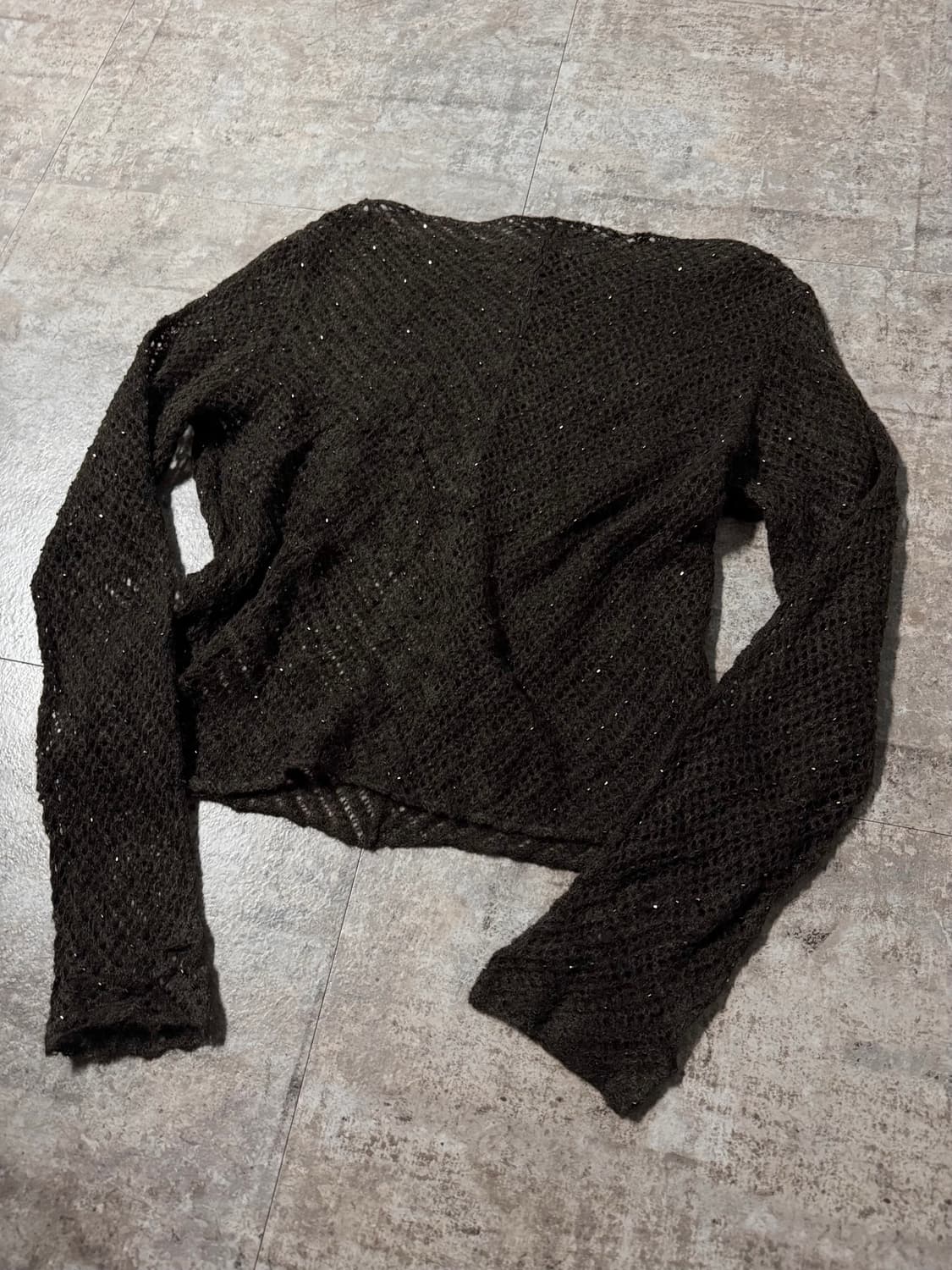 스팽글 네트 니트 탑 상품이미지8