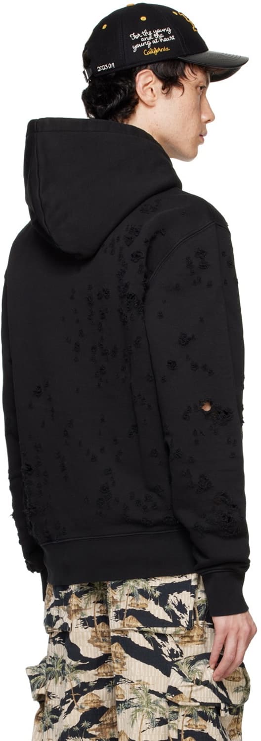 AMIRI Black 'Hollywood' Shotgun Hoodie 상품이미지3