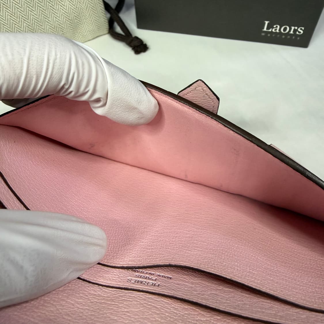 에르메스 베안 월렛 미조레 고트스킨 장지갑 상품이미지6