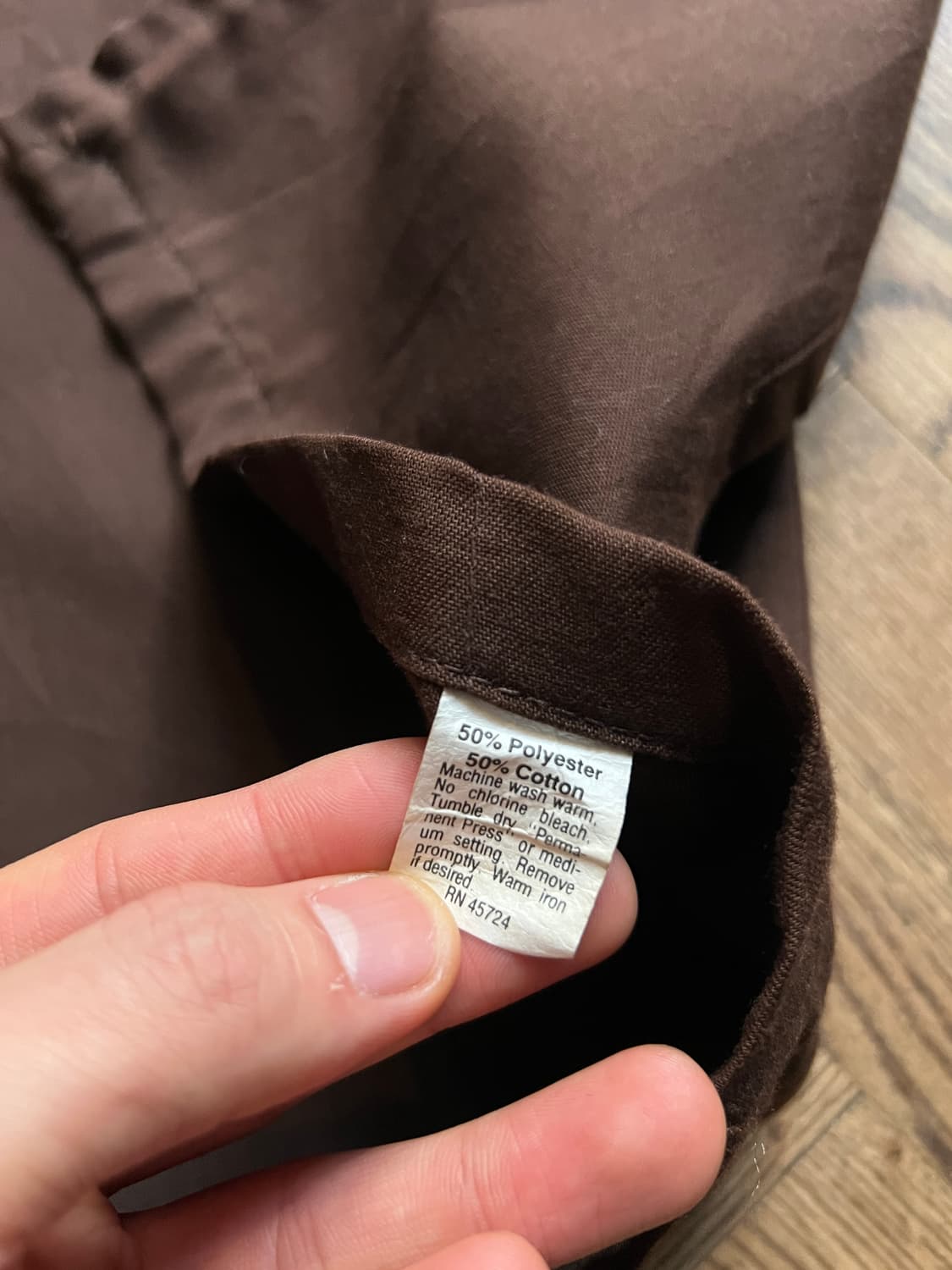 [XL]90's USA 빈티지 LAWSON 다크브라운 워크 자켓 상품이미지8