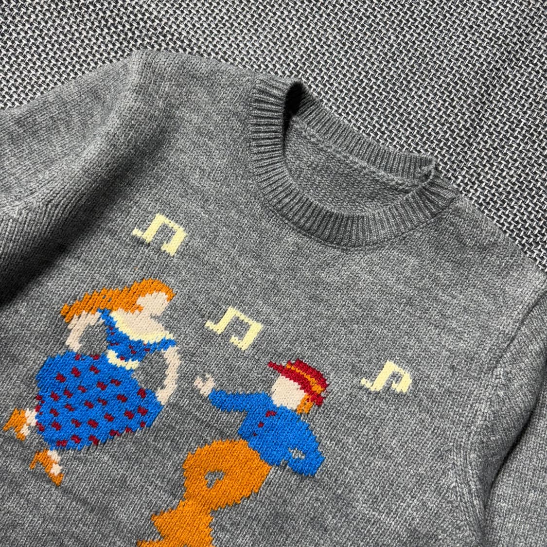 새상품) 빈티지 댄싱 자수 니트 상품이미지2