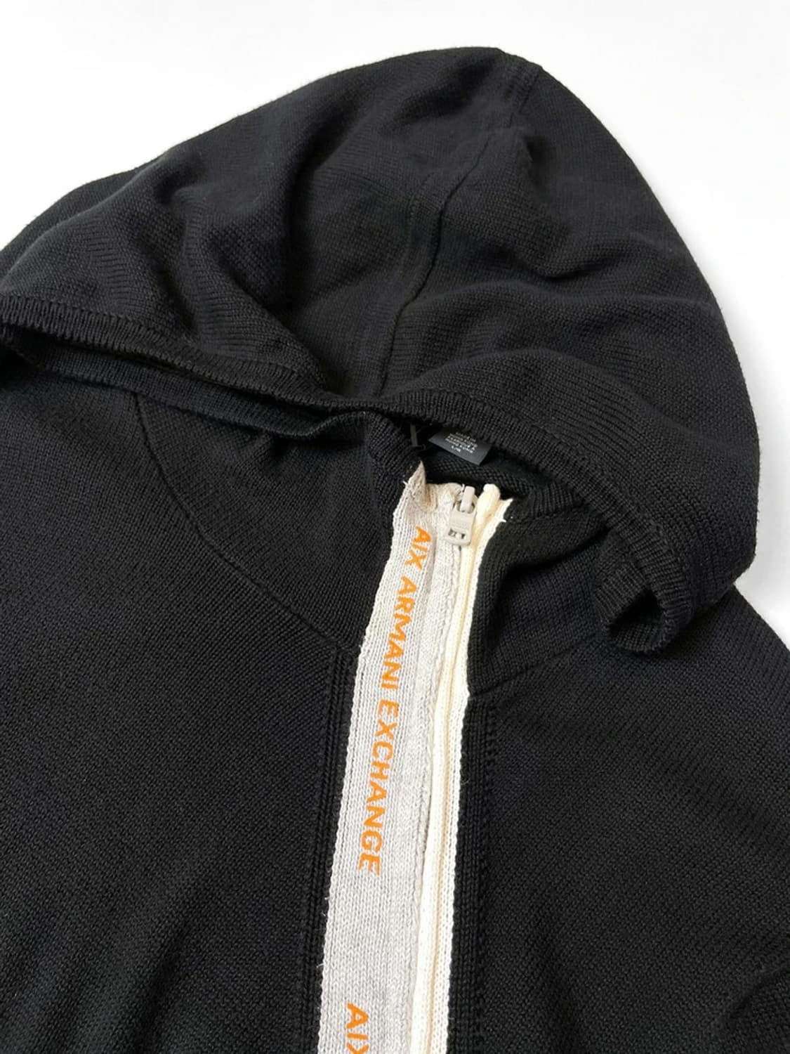 아르마니 익스체인지 Y2K 사선 스펠아웃 후드집업 A1382 상품이미지3
