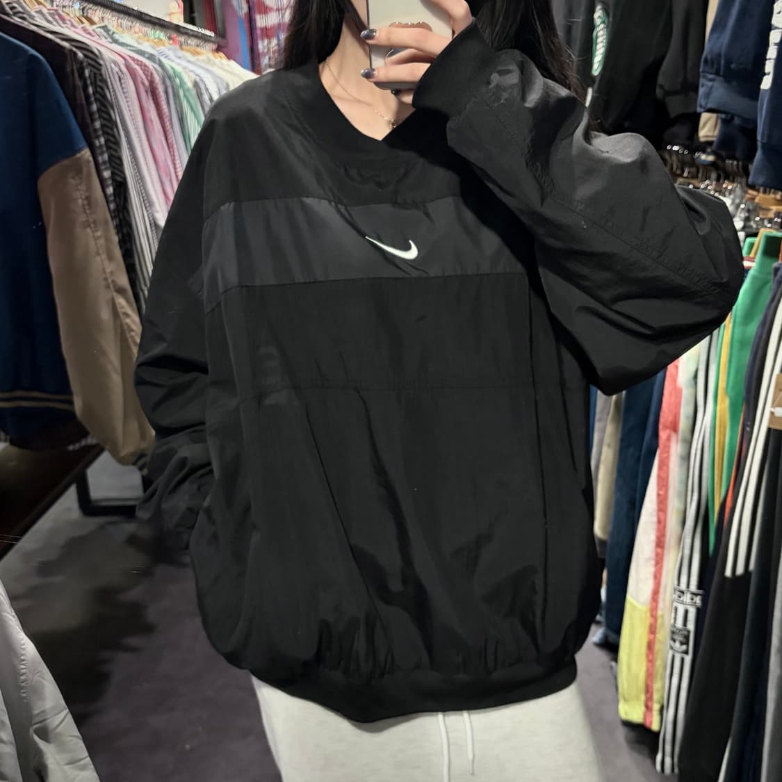 [IM] NIKE 나이키 배색 웜업 블랙 상품이미지2