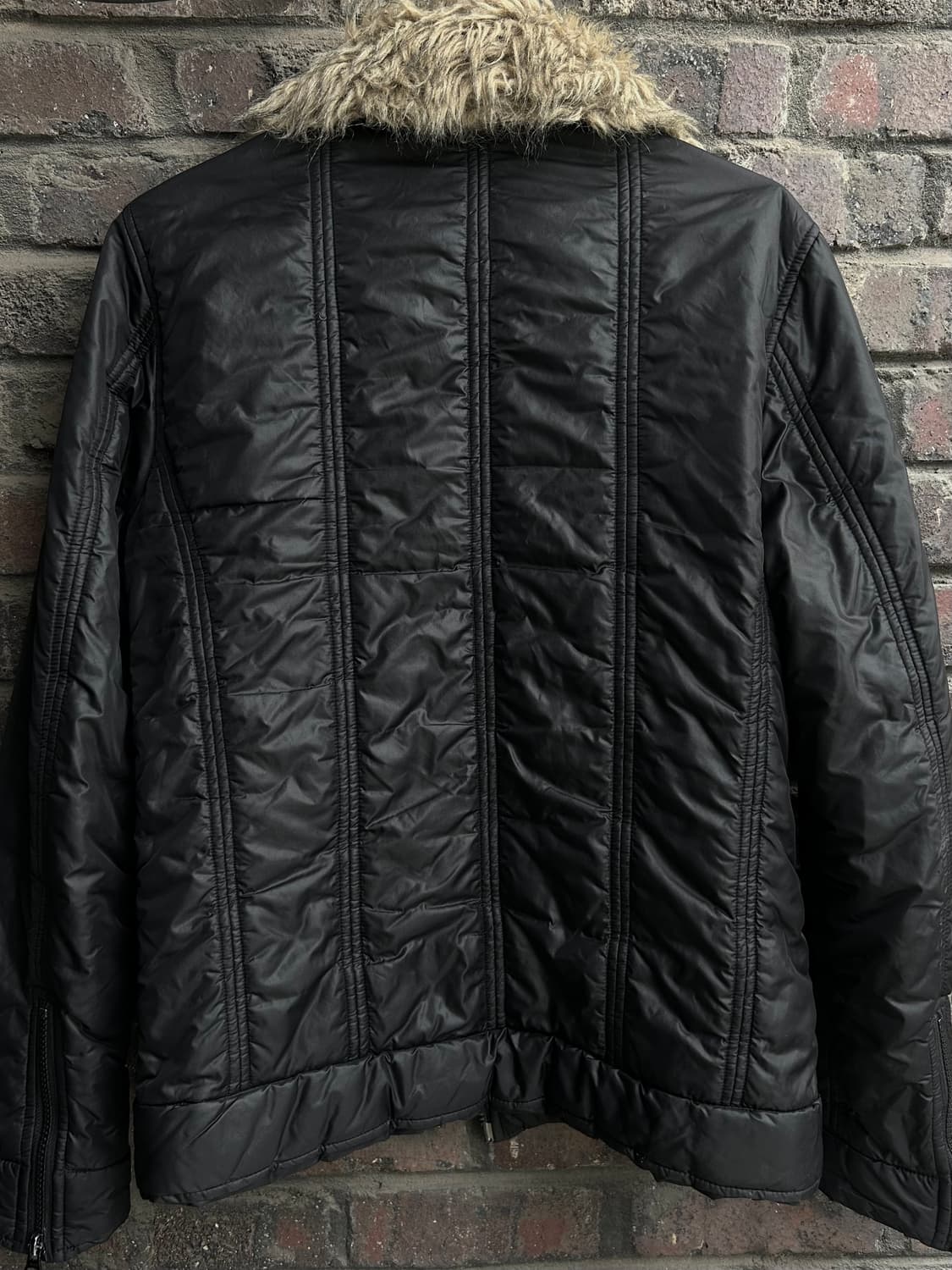 2000s PPFM v-kei 락시크 퍼 투웨이 패딩 자켓 상품이미지2