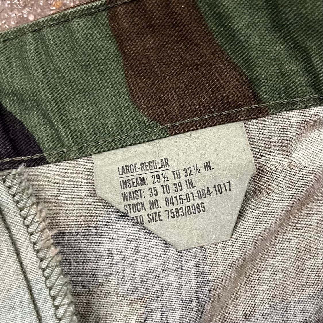 오리지날 미군 우드랜드 BDU 팬츠 (L/R) 상품이미지5