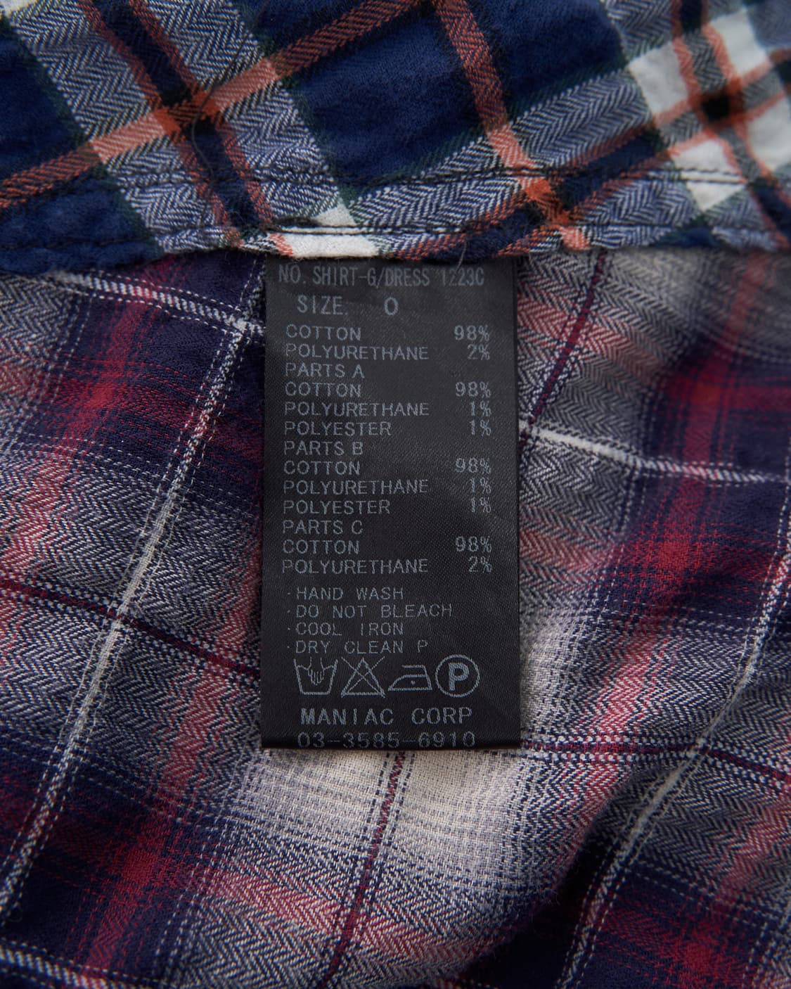L.G.B shirt-6 체크 패턴 데미지 집업 디테일 셔츠 상품이미지6