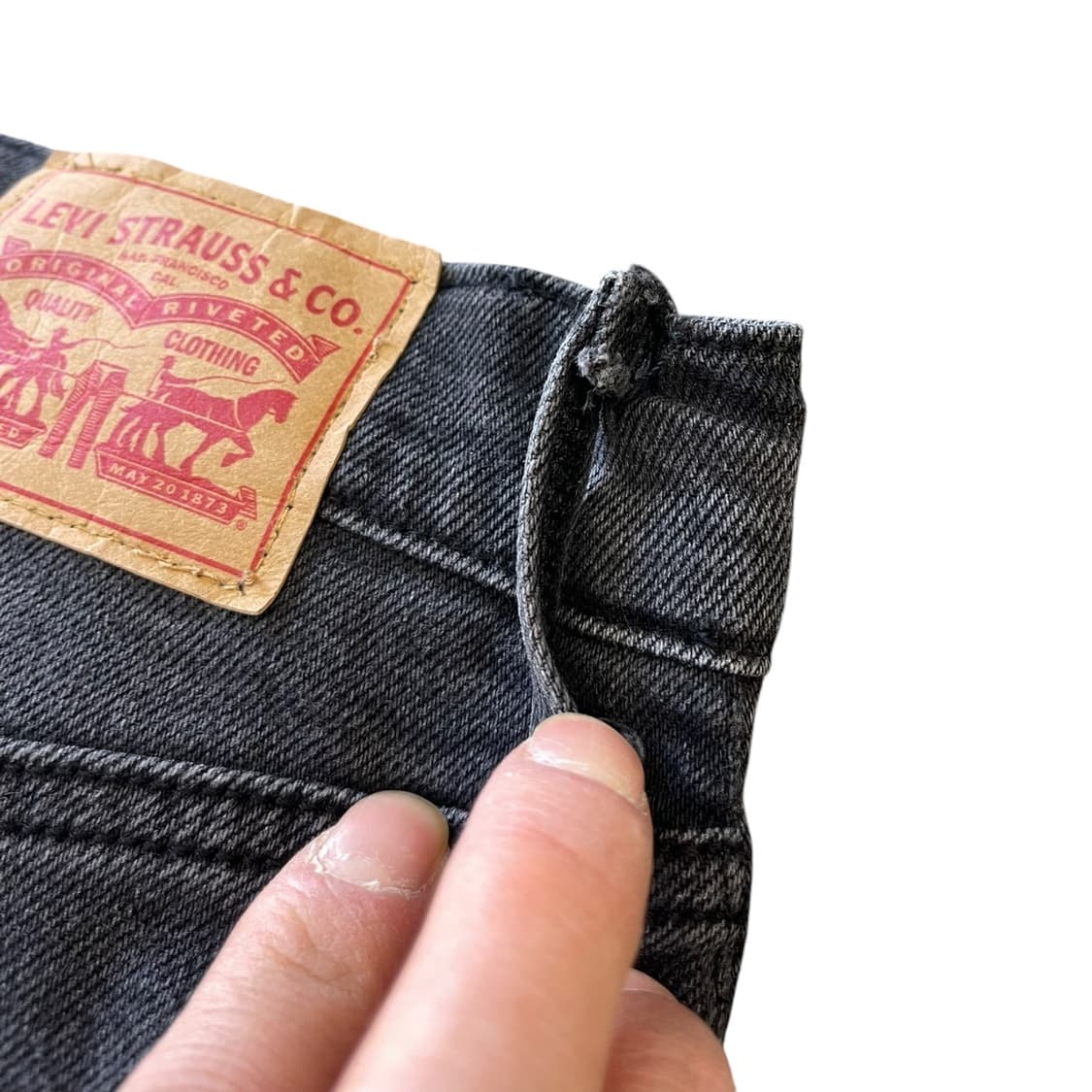 리바이스 립케이지 스트레이트 흑청 데님 상품이미지7
