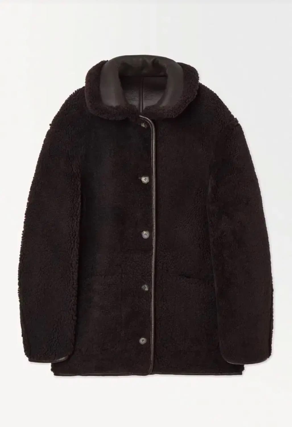 코스 리버서블 시어링 에비에이터 재킷 무스탕 상품이미지2