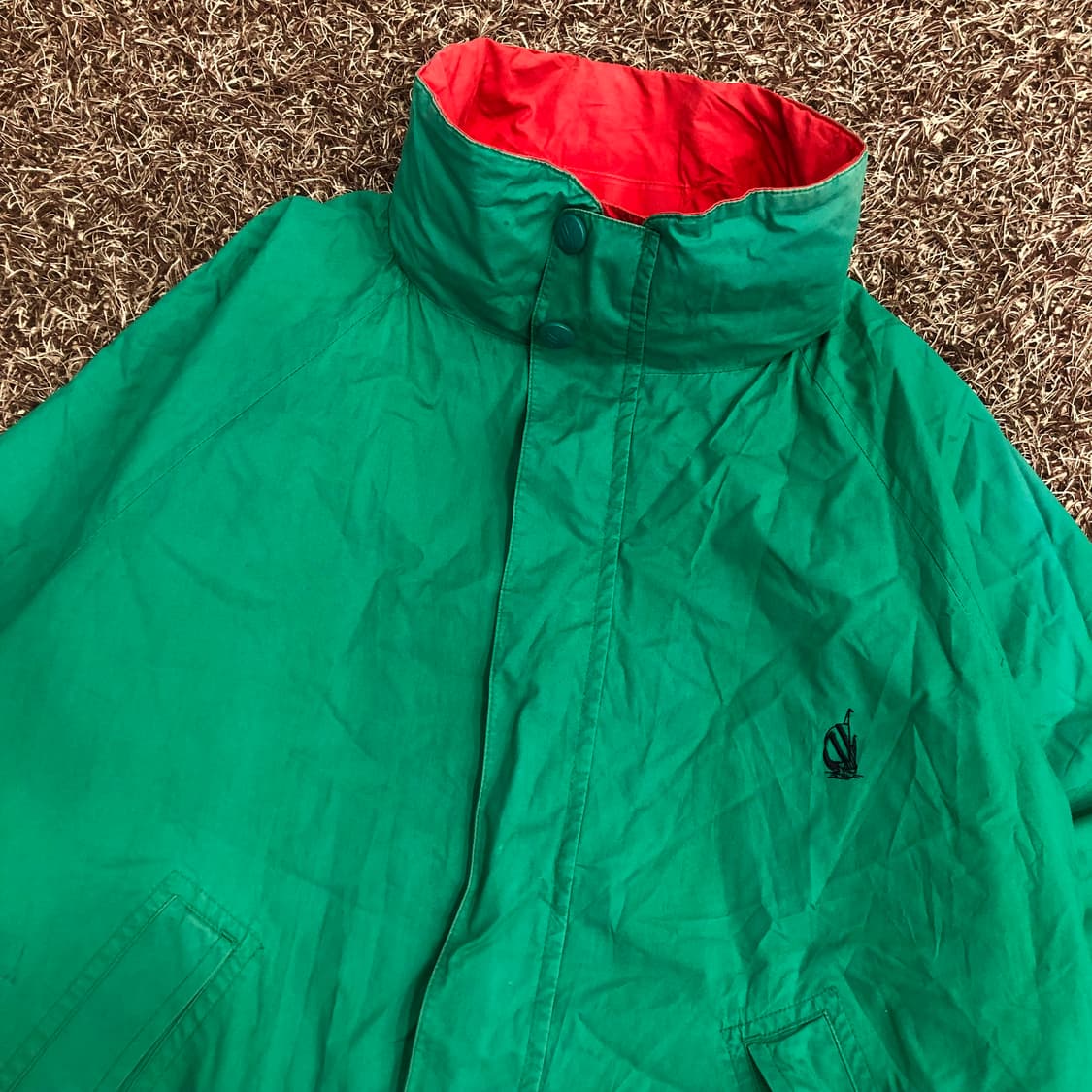 노티카 90s 올드스쿨 리버시블 컬러블록 바람막이 자켓 상품이미지7