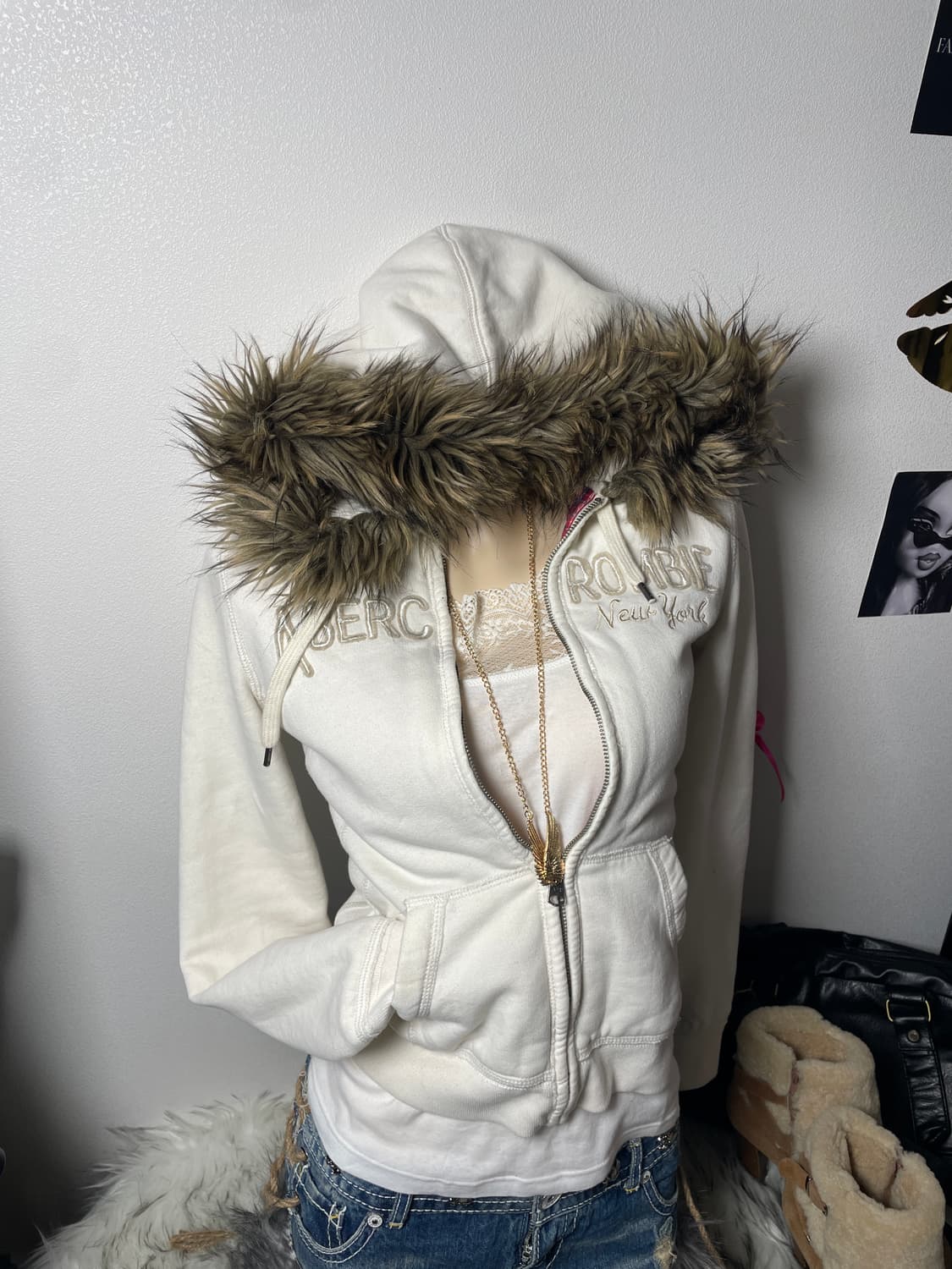 Abecrombie 울프죠 후드집업 상품이미지3