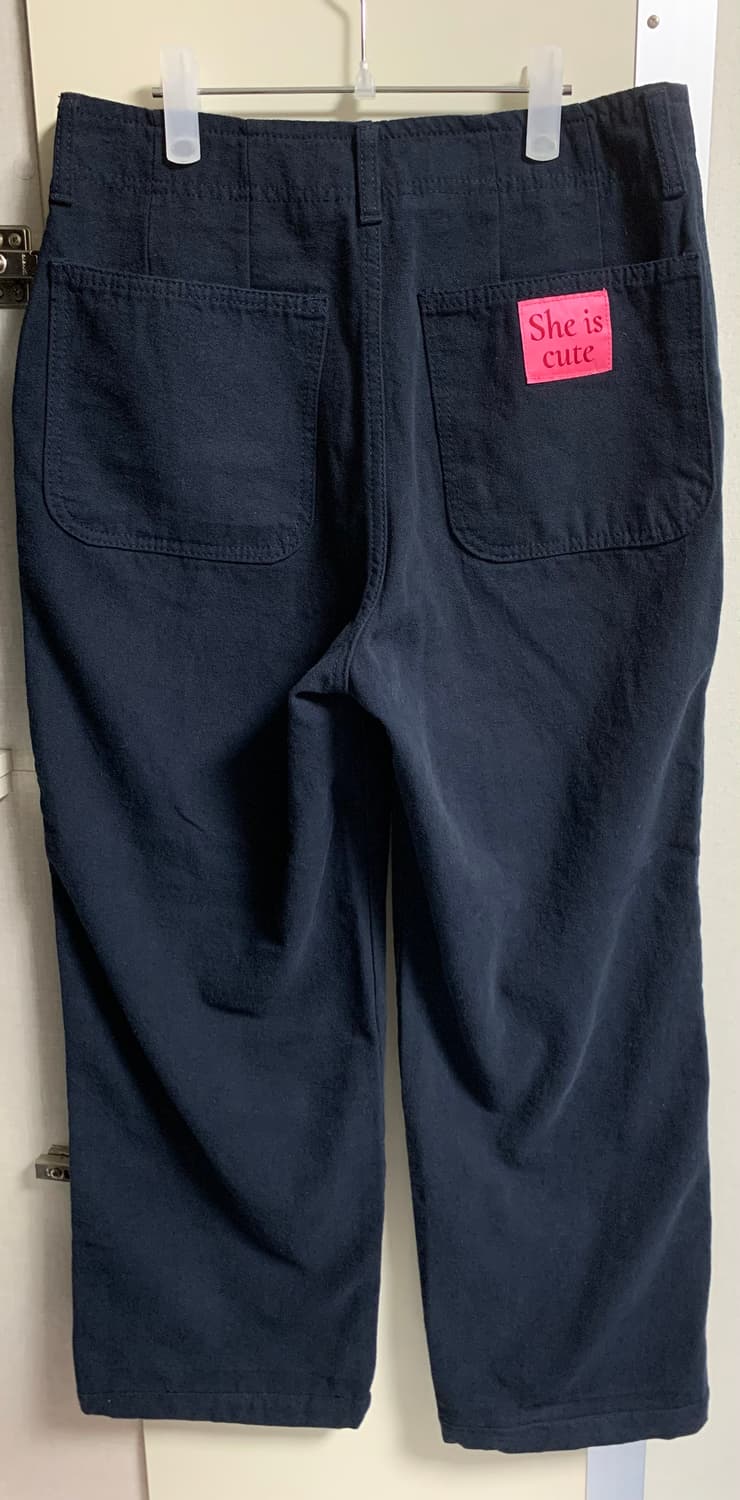 새상품) 쉬이즈큐트 워크팬츠 1사이즈 네이비/블랙 일괄 (기장 95cm) 상품이미지3