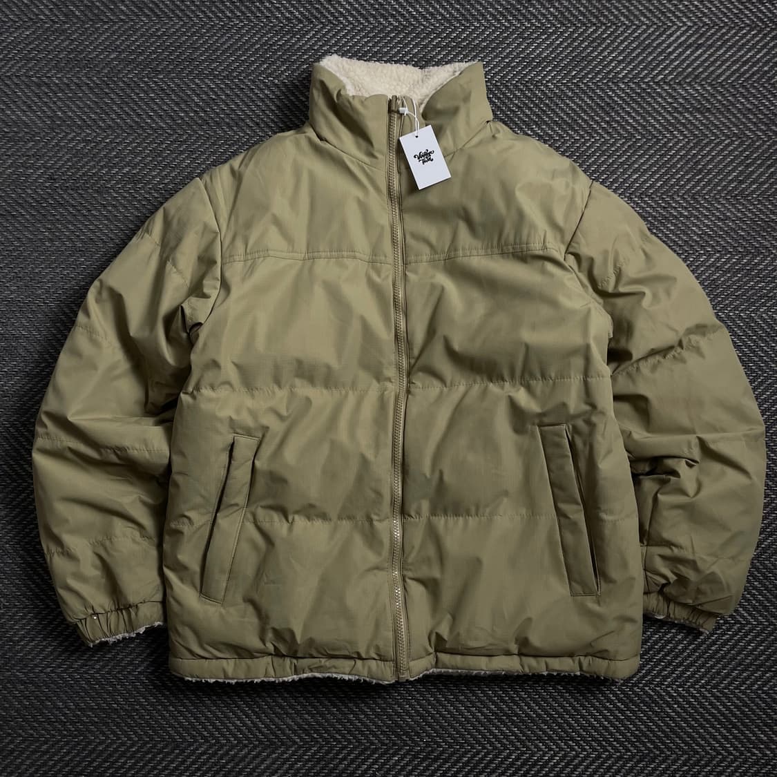 빈티지 리버시블 양털 플리스 오버핏 점퍼 자켓 o 4022 상품이미지1