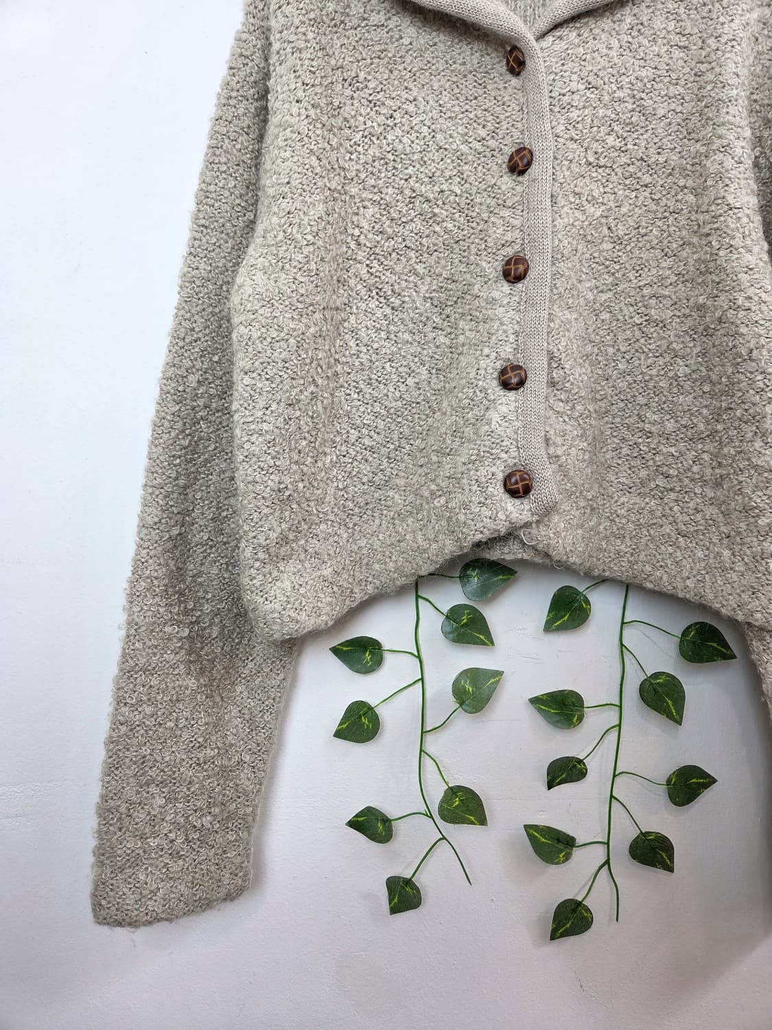 동글카라 부클 가디건 상품이미지3