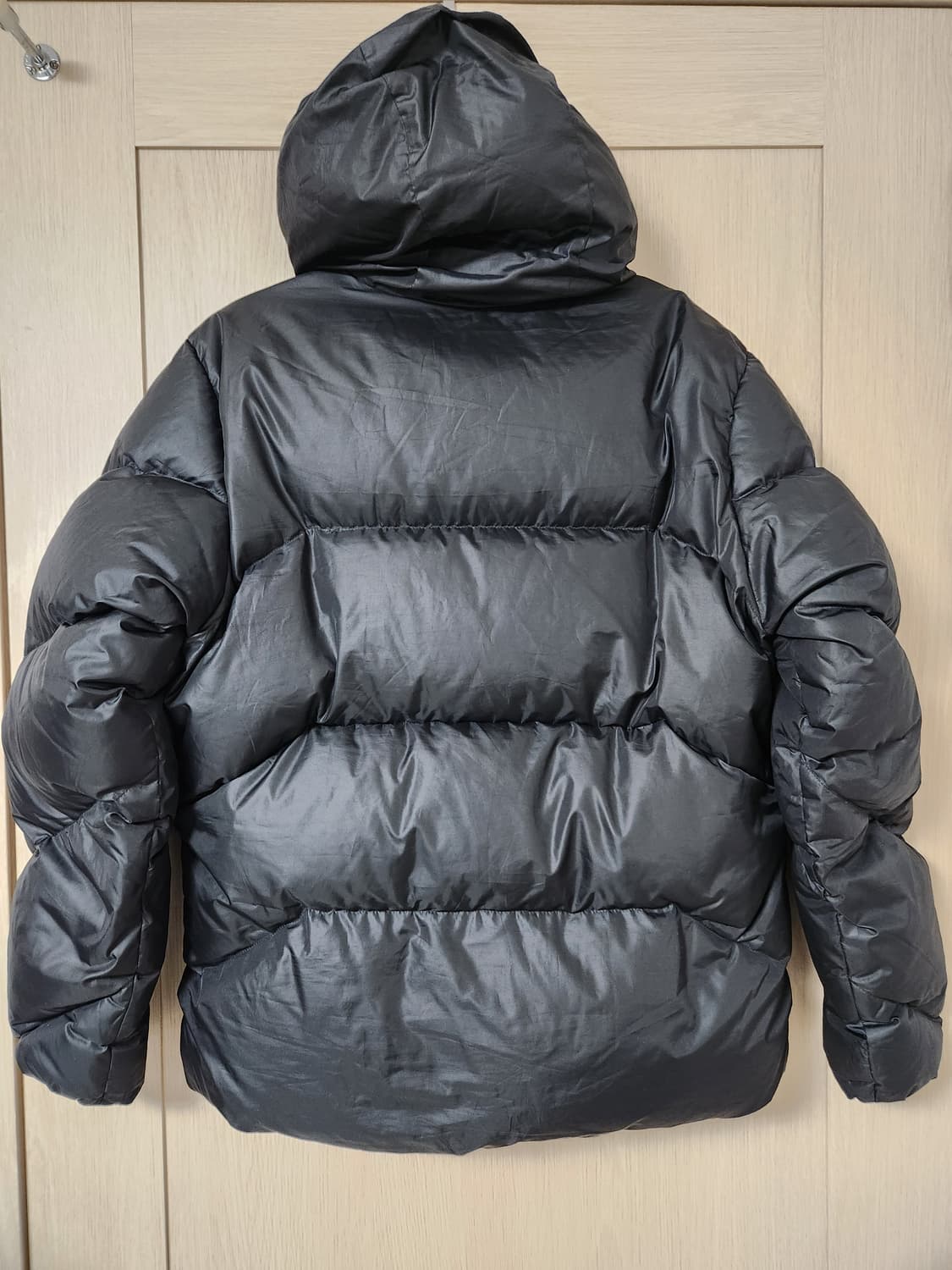 스파이더 사선 퀼팅 구스 다운 자켓 블랙 사이즈S(90) 상품이미지2