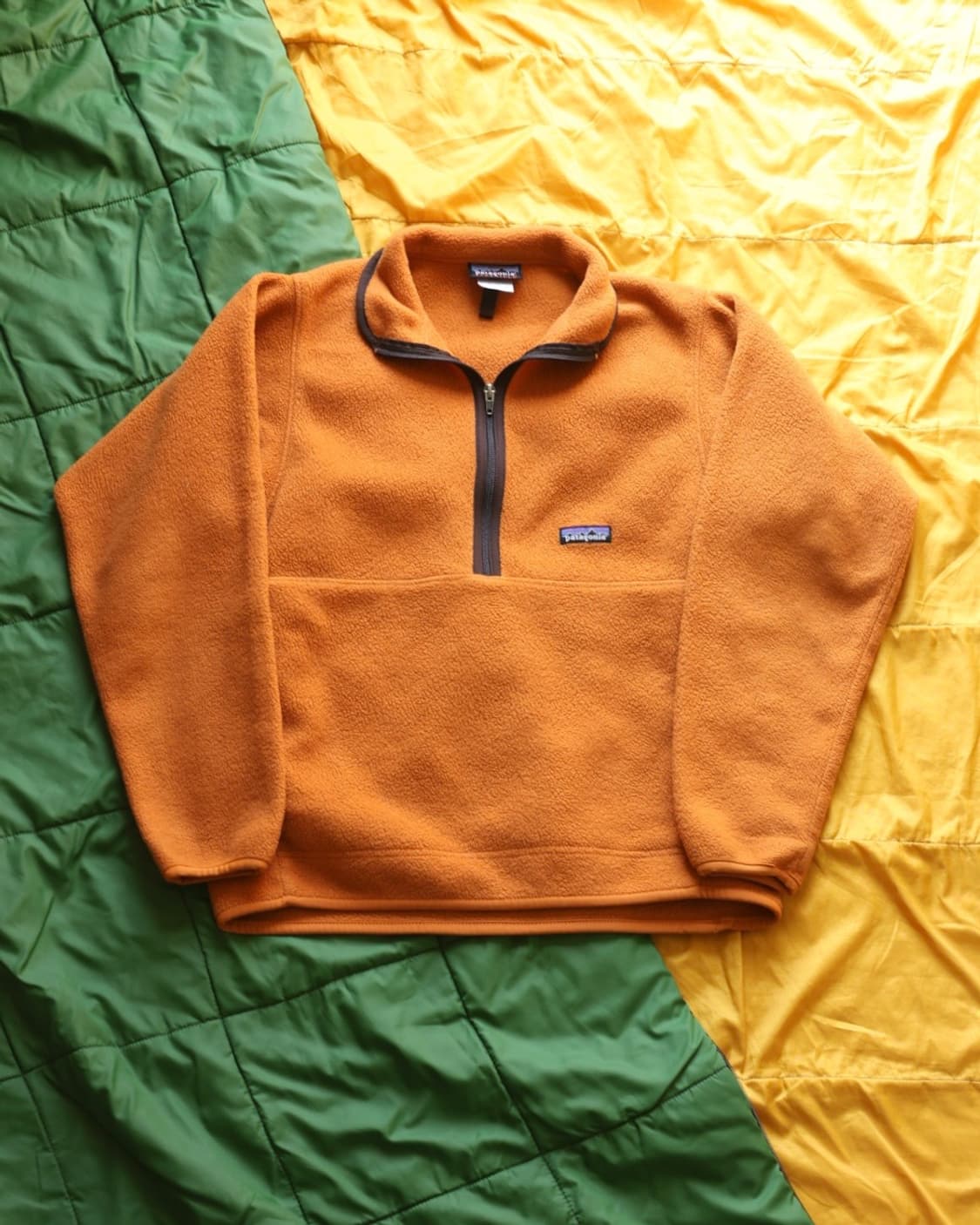 파타고니아 빈티지 00s 마수피얼 신칠라 하프집업 플리스 오렌지 S 상품이미지1