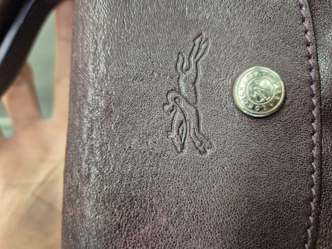 롱샴 르 플리아쥬 가죽 숄더백 (퍼플) 상품이미지3