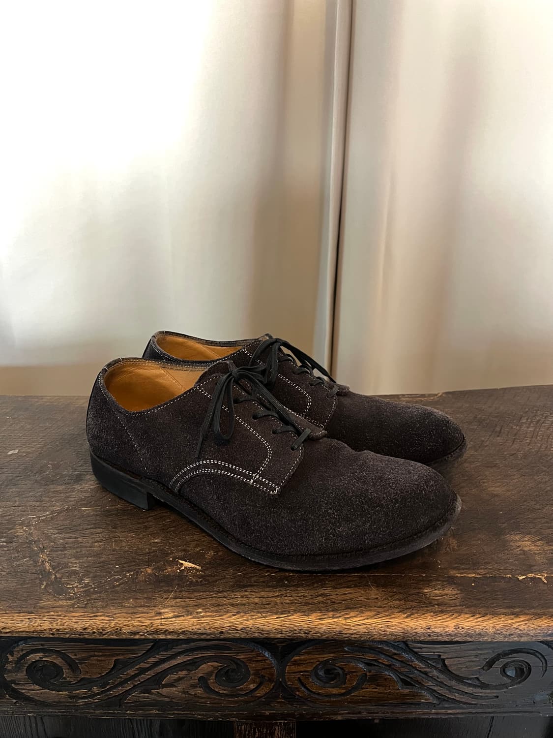 와코마리아 스웨이드 더비슈즈 상품이미지3