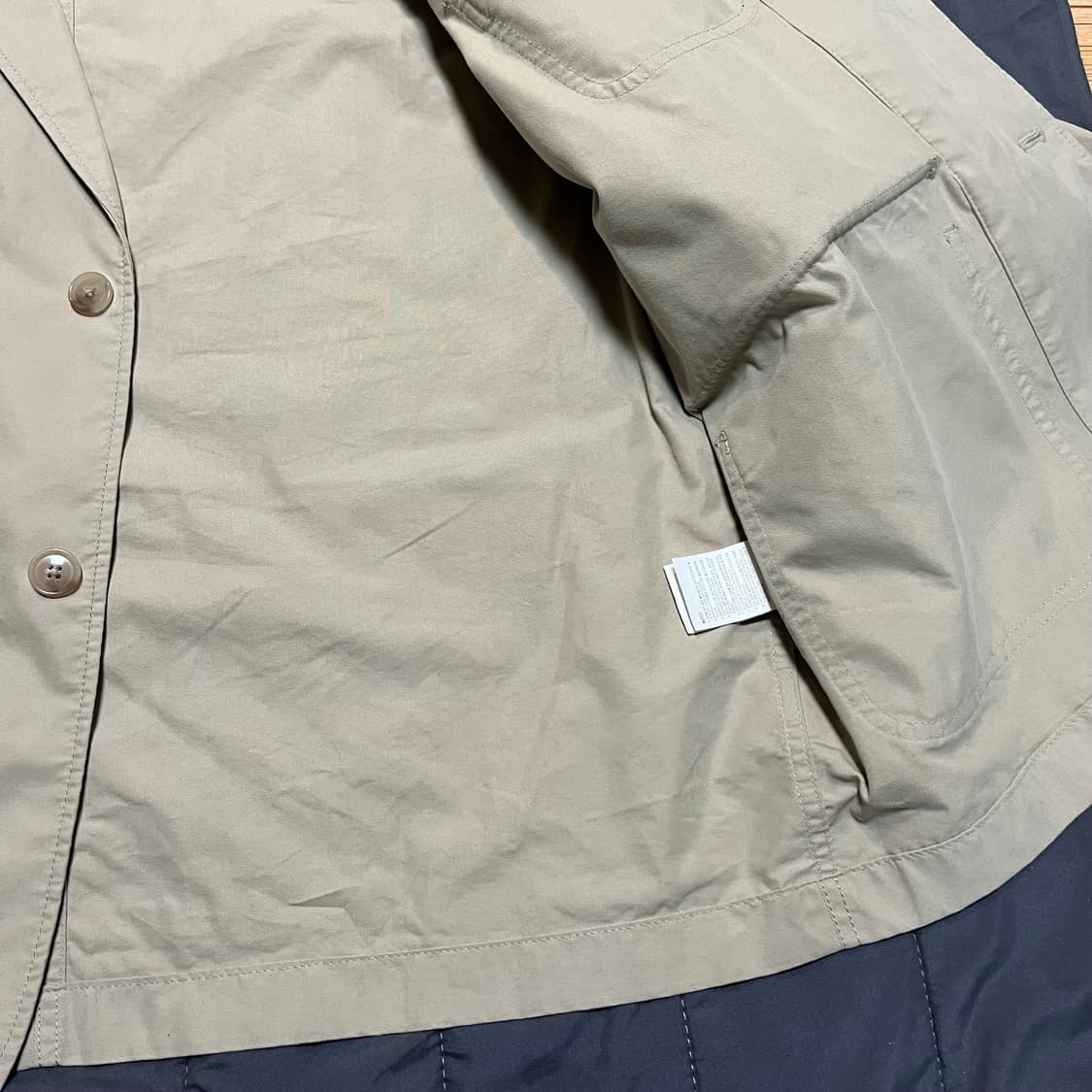 Espionage 코튼 스포츠 자켓 베이지 상품이미지6