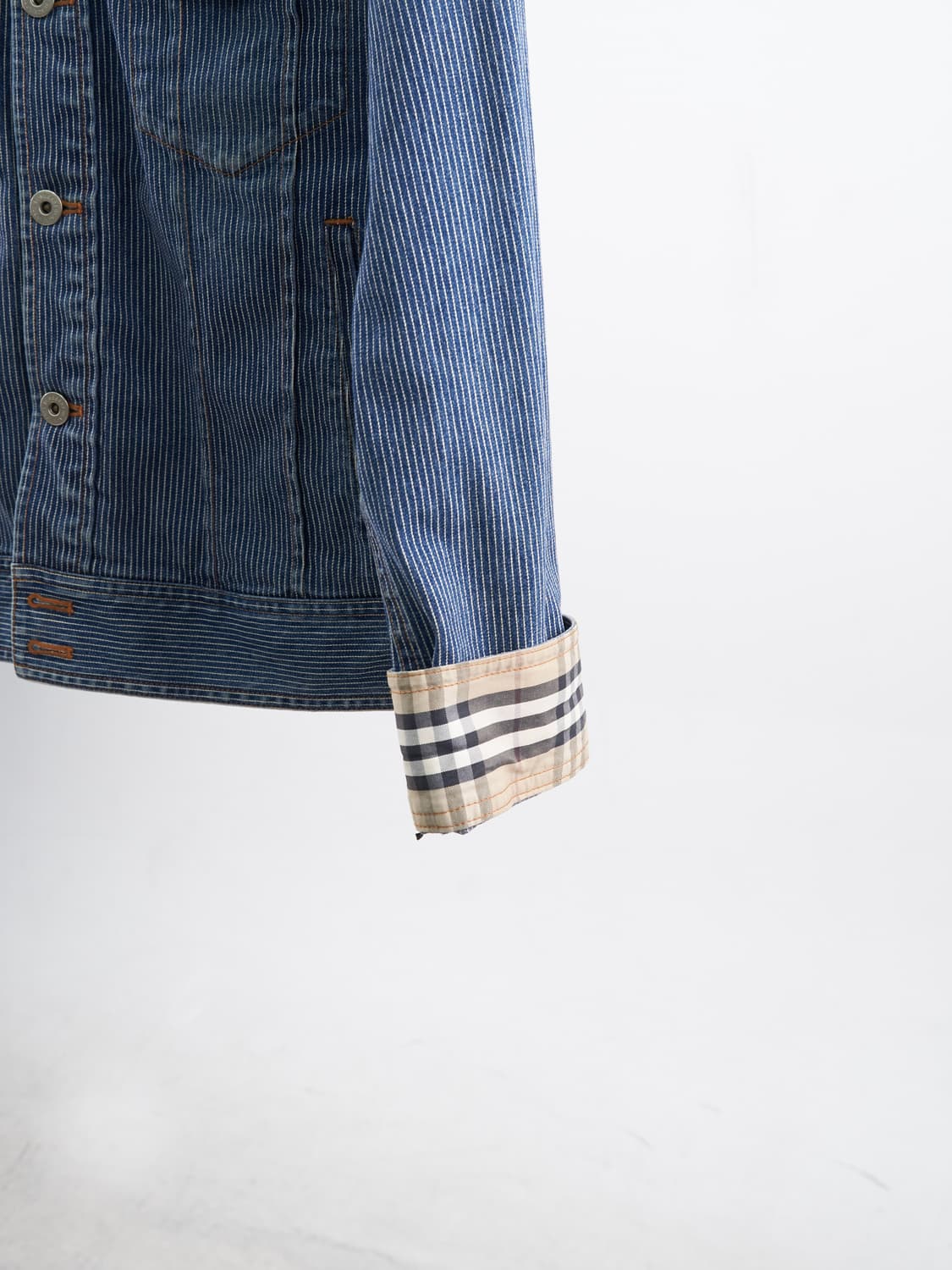 Burberry 블랙라벨 스트라이프 데님 자켓 상품이미지6