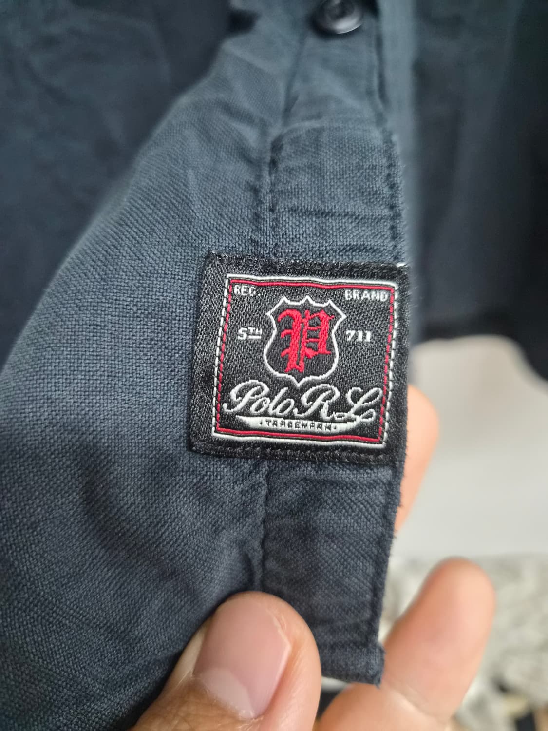 L) 폴로 랄프로렌 뉴욕 불독 자수 셔츠 팝니다 상품이미지4