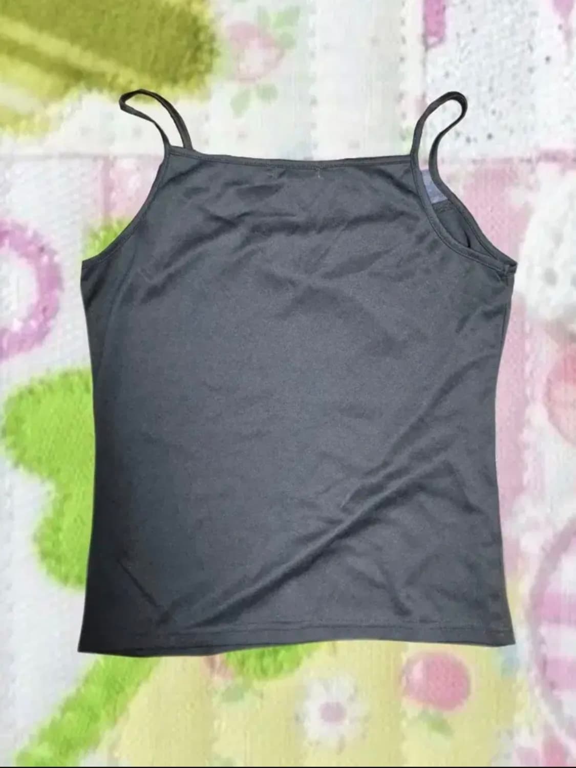 일본 빈티지 모리걸 로사체리 리즈리사 레이스 고동색 나시 슬리브리스 상품이미지2