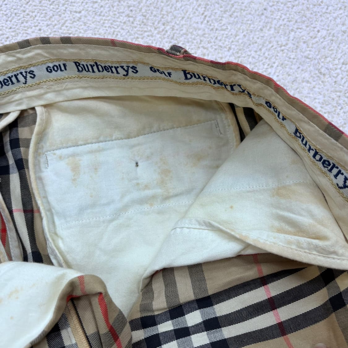 36 버버리 골프 체크 패턴 팬츠 0331E 상품이미지4