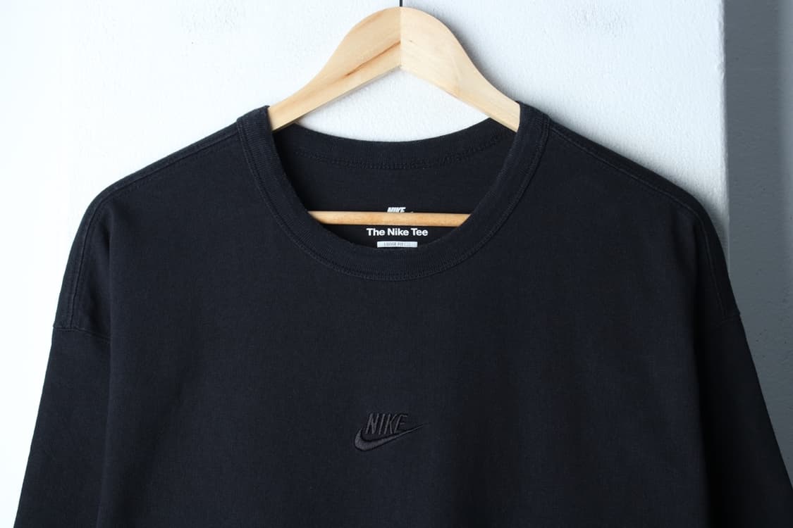 (2XL-3XL) 나이키 반팔 티셔츠 빅사이즈 헤비코튼 블랙-H32155 상품이미지3